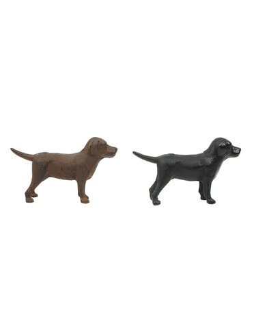 Cast Iron Chocolate Lab, 8"