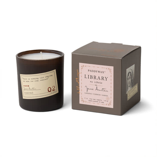 Library Boxed Candle, Jane Austen, 6 oz