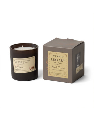 Library Boxed Candle, Mark Twain, 6 oz