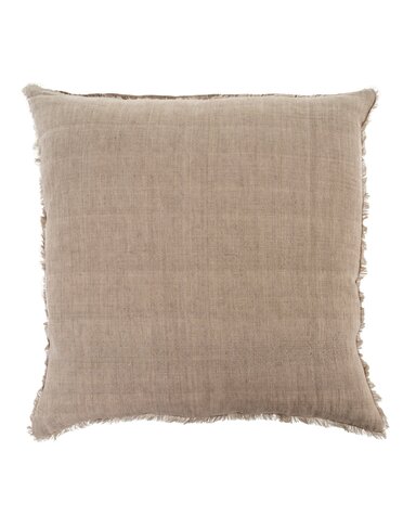 Lina Linen Pillow, Dove, 24x24