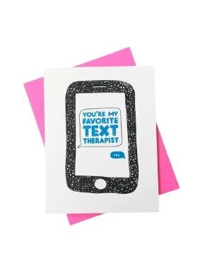 Text Therapist Greeting Card