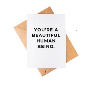 Beautiful Human Greeting Card