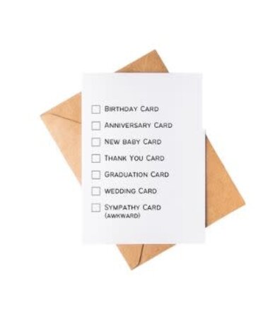 Checklist Greeting Card