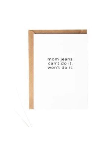 Mom Jeans Greeting Card