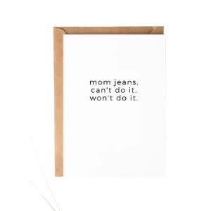 Mom Jeans Greeting Card