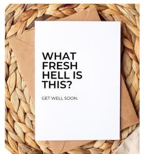 What Fresh Hell Greeting Card