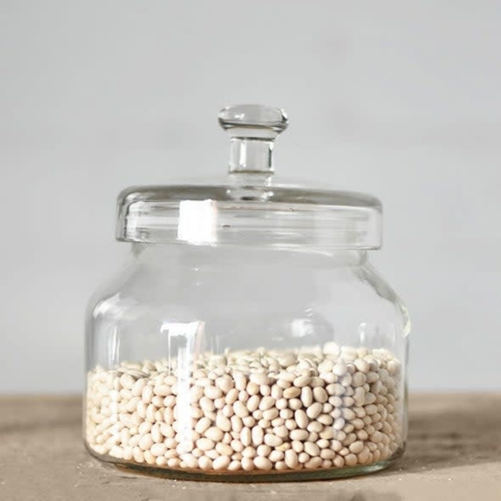 Glass Canister, 8"