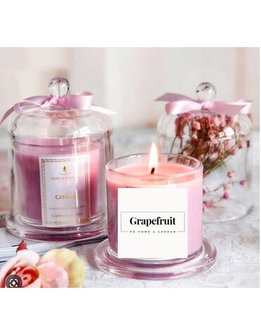 Curated Grapefruit Cloche Candle, 3 oz