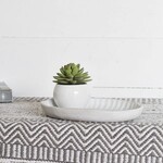 Rounded Platter, White, 9"