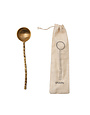 Brass Serving Spoon w/ Hammered Handle