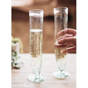 Tall Colored Champagne Flutes – Adelina Social Goods