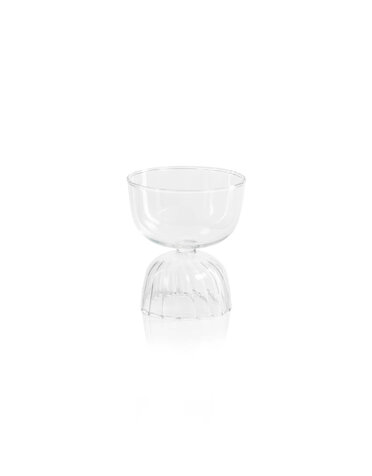 Liso Glass Compote Bowl