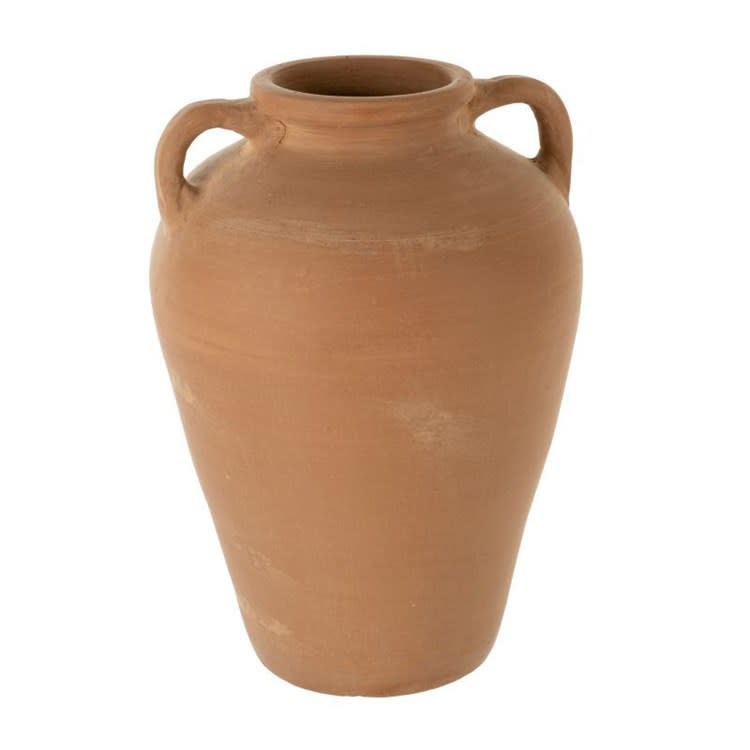 Amphora Terracotta Vase, 9x12"