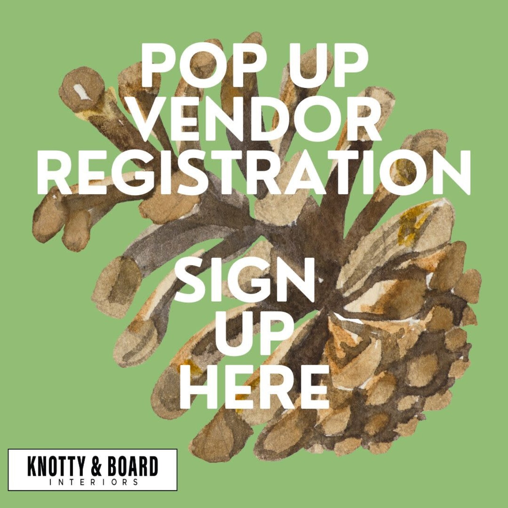 Pop Up Vendor Registration