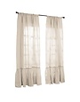 Caprice Linen Curtain, Ivory, 96 in.