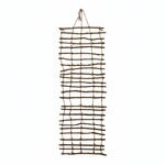 Handmade Wood & Jute Wall Trellis