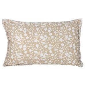 Dover Floral Outdoor Pillow Tan, 14 in. x 22 in.