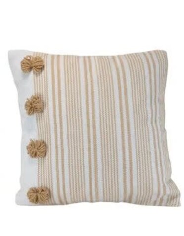 Hand Woven Outdoor Lenora Pillow, 18 in. x 18 in.