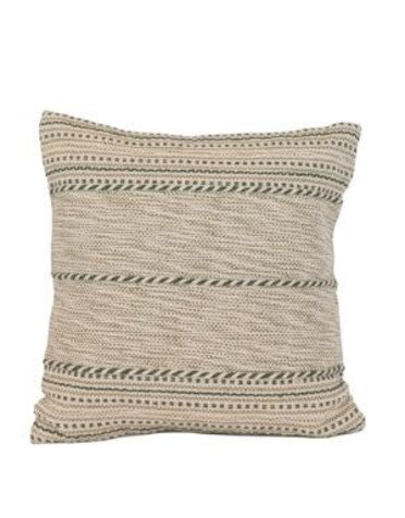 Griffin Outdoor Pillow Green, 18 in. x 18 in.