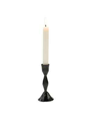 Zora Forged Candlestick, Gunmetal, 2.5 X 5.5 in.
