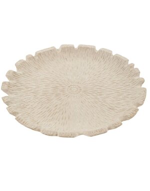 Coral Paper Mache Tray, 19 in.