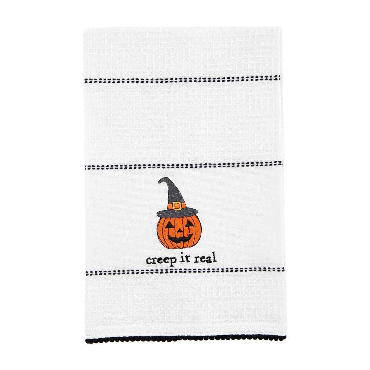 Creep Halloween Waffle Towel