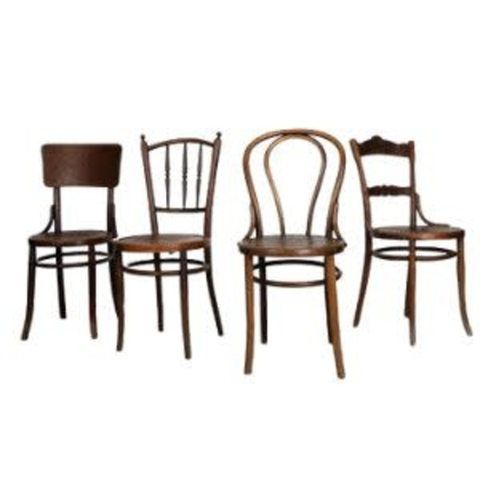 Found Mix and Match Thonet Style Chair, Sizes Vary