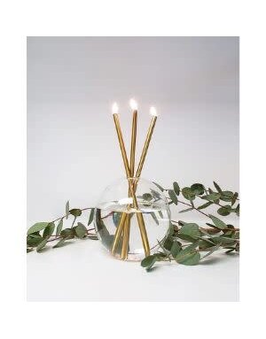 Everlasting Candles Gold, candles only,  set of 3