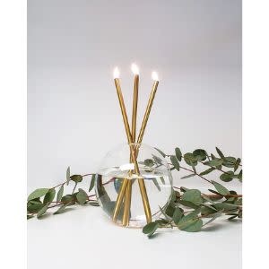 Everlasting Candles Gold, candles only,  set of 3