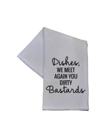 Dishes We Meet Again Dish Towel