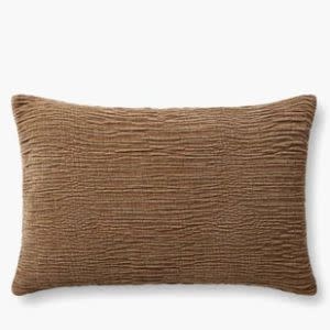 PLL0097 Brown Pillow, 16 x 26 in.