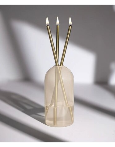Everlasting Candle Pampas Vase - candles sold separately