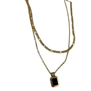 Sweet Grove Collective Charlotte Necklace Set in Black