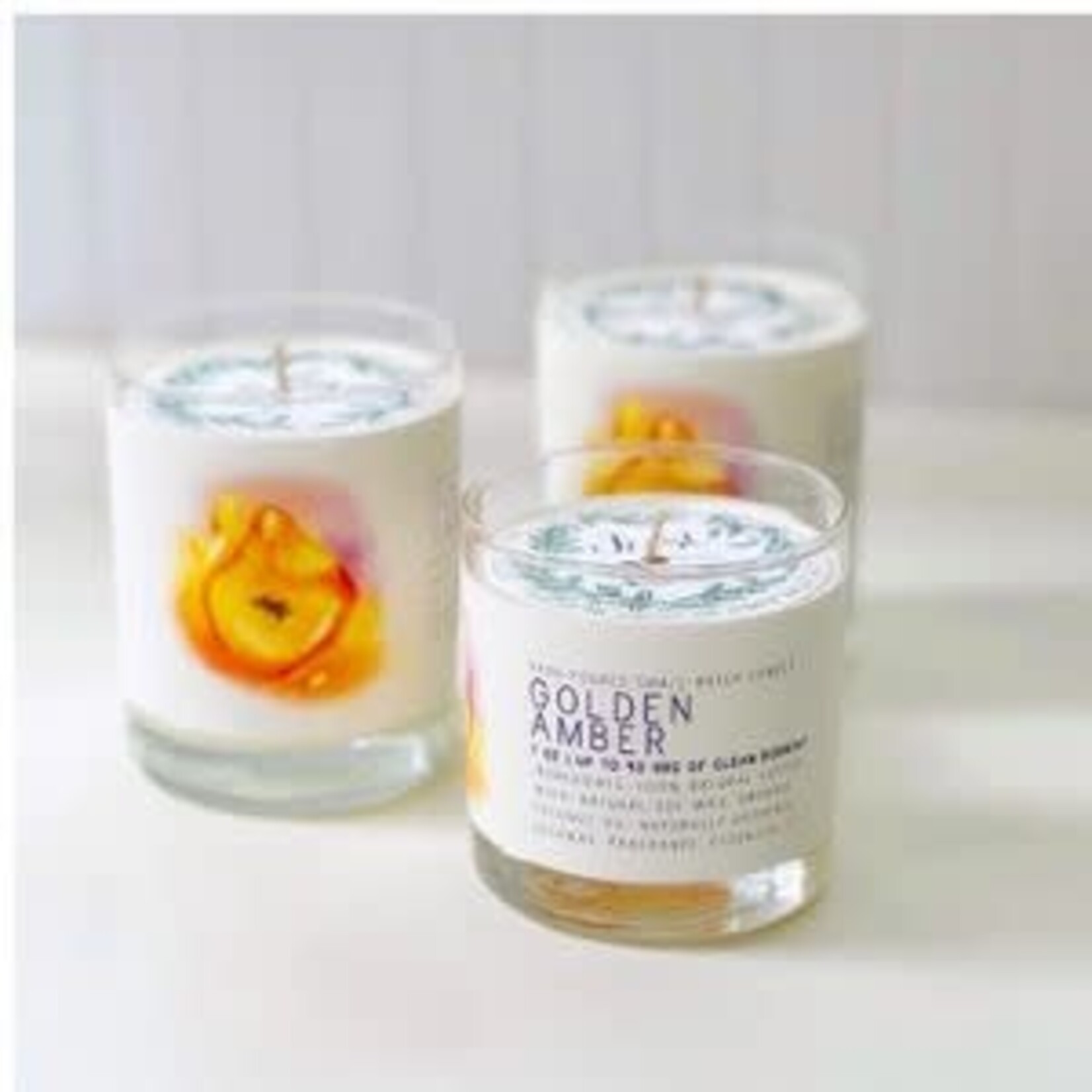 Just Bee Golden Amber Candle, 7 oz