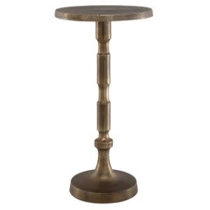 Antique Brass Accent Table, 12 X 24 X 12, Furniture Available for Local Delivery or Pick Up