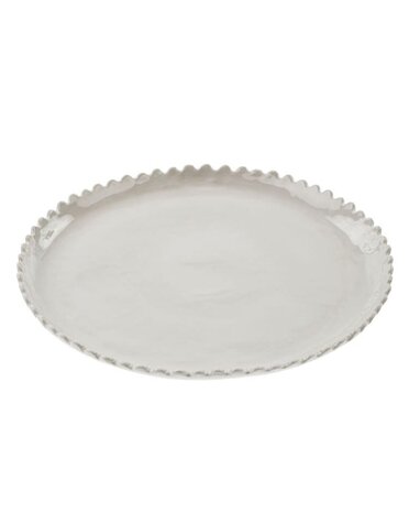 Scalloped Round Serving Dish, 12" Available for In Store Pick Up