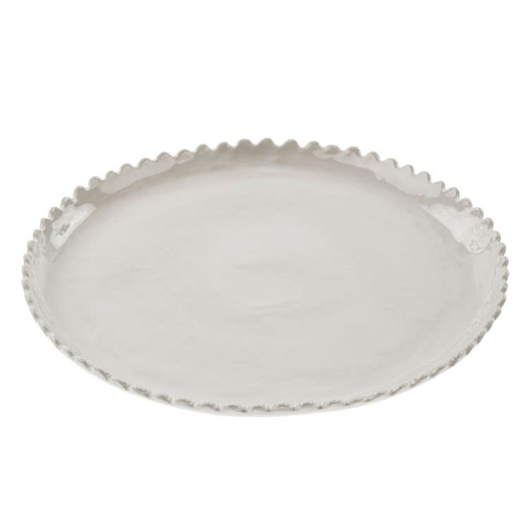 Scalloped Round Serving Dish, 12" Available for In Store Pick Up