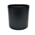 Black Fiberglass Planter, 12 h x 11.5 w