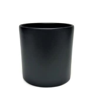 Black Fiberglass Planter, 12 h x 11.5 w,  Local Pick Up