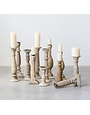 Found Wood & Metal Candle Holder  6"H, Assorted, Priced Individually