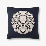 Applique Pillow, Black, 22 x 22 in.
