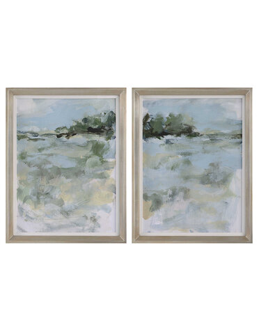 Far Away View Framed Prints, Set of two, 21 X 27, Artwork Available for Local Delivery or Pick Up