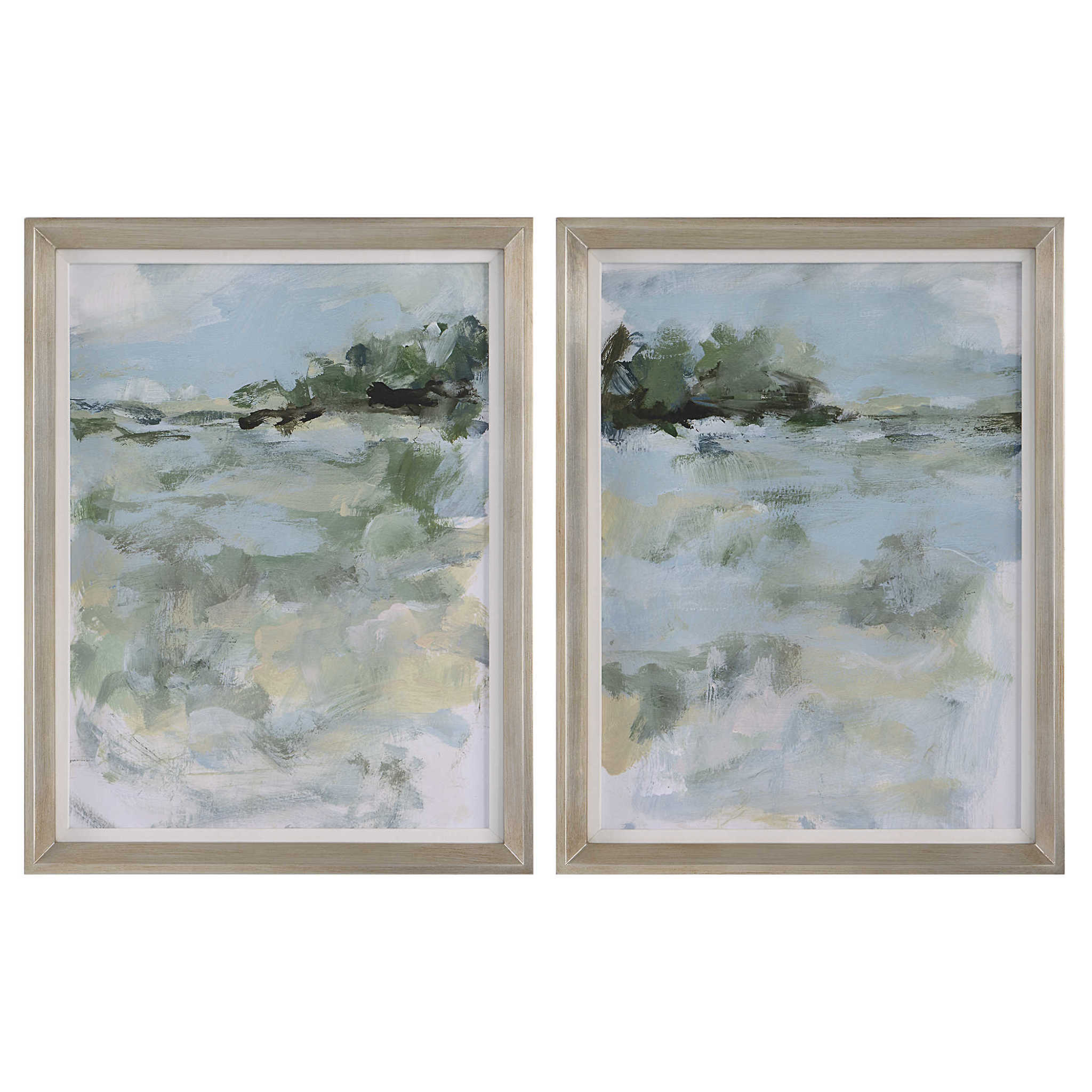 Far Away View Framed Prints, Set of two, 21 X 27, Artwork Available for Local Delivery or Pick Up