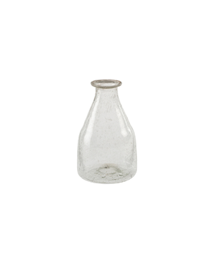 Recycled Glass Bud Vase, Clear