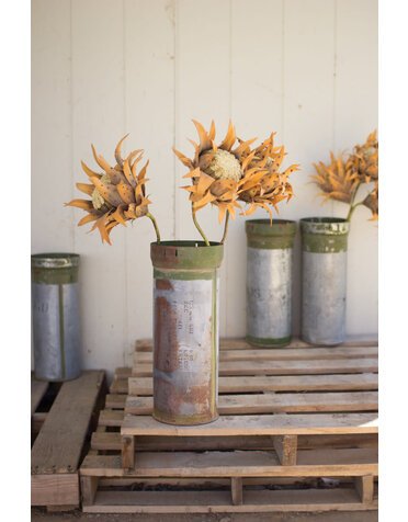 Reclaimed Ammunition Canister Bud Vase