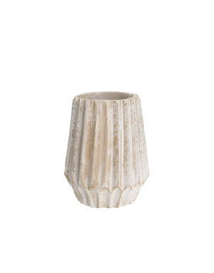 Athens Paper Mache Vase, 6x7"