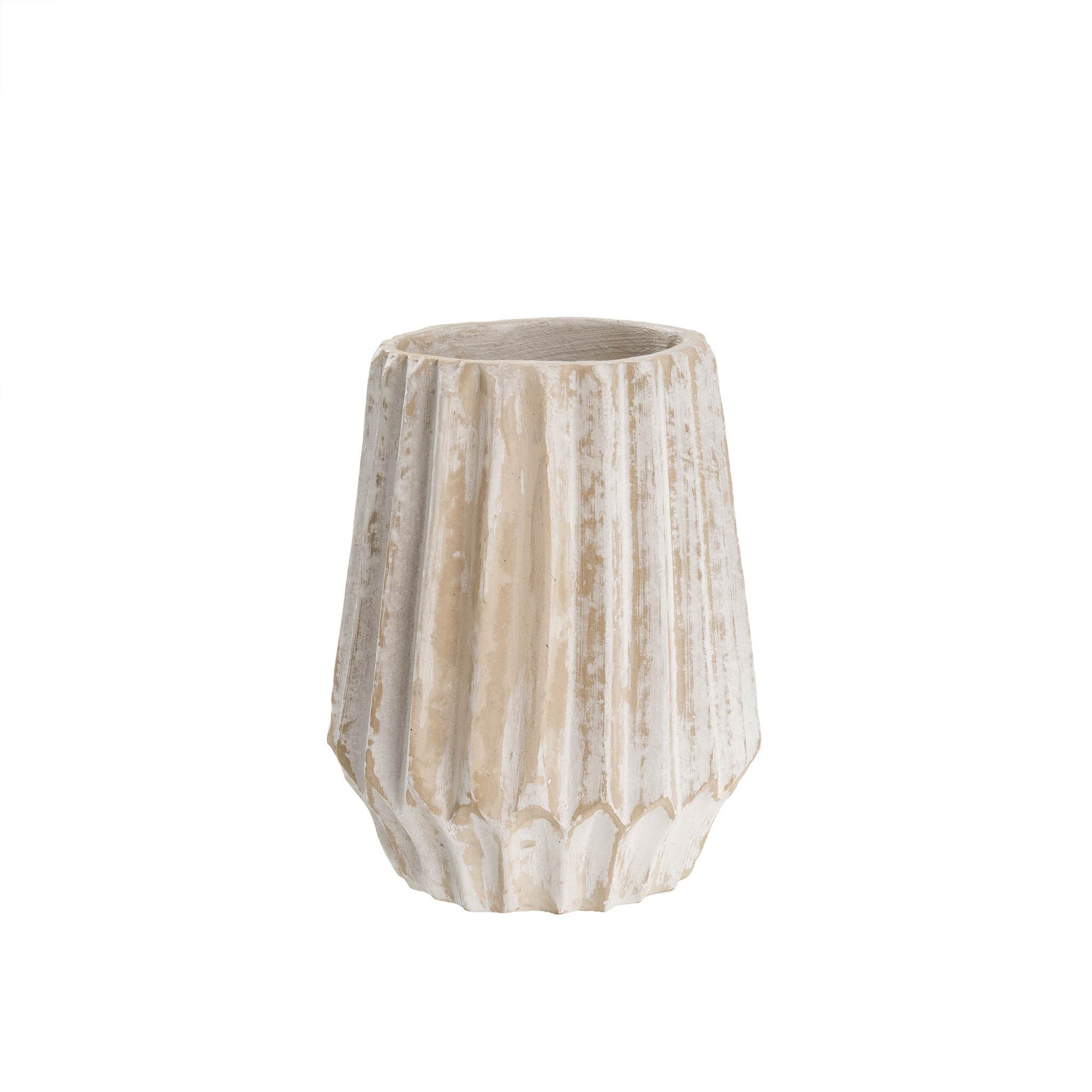 Athens Paper Mache Vase, 6x7"