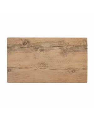 Melamine Wood Rectangular Tray, 18x10"
