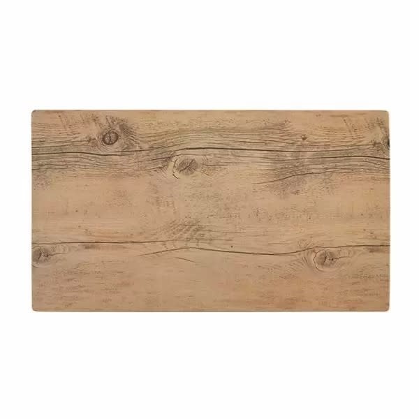 Melamine Wood Rectangular Tray, 18x10"