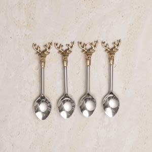 Gilded Deer Spoon Set